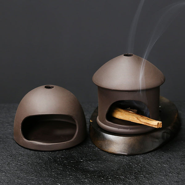 Peru palo santo holder sage burning tray holder ceramic aromatherapy stove crafts - Toy Collection