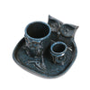 Kiln-changed ceramic candle tray American owl sage Peru holy wood burning bracket incense incense holder - Toy Collection