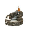Resin backflow aromatherapy burner, creative Melaleuca mountain flowing water incense burner Zen playing piano craft ornament - Toy Collection