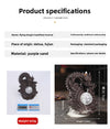 Purple sand backflow aromatherapy burner home jewelry ornament, creative Chinese dragon LED light backflow incense burner original - Toy Collection