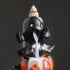 Original resin Halloween pumpkin backflow incense burner, creative European ghost festival backflow aromatherapy burner gift - Toy Collection