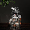 Resin backflow incense burner European style pterosaur LED light backflow smoke aromatherapy burner process ornament - Toy Collection