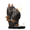 Quiet dust, Dehua ceramic sandalwood ornamental reflux aromatherapy burner, creative large alpine and flowing water reflux incense burner ornament - Toy Collection